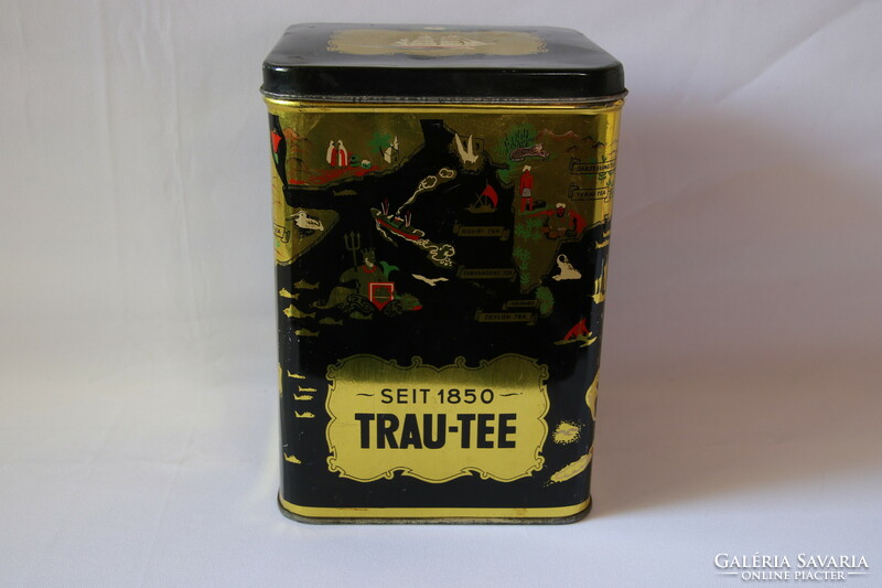 Trau Tee régi német pléh doboz