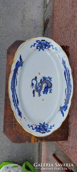 Meissen dragon porcelain painted bowls and plates 13 pieces in one