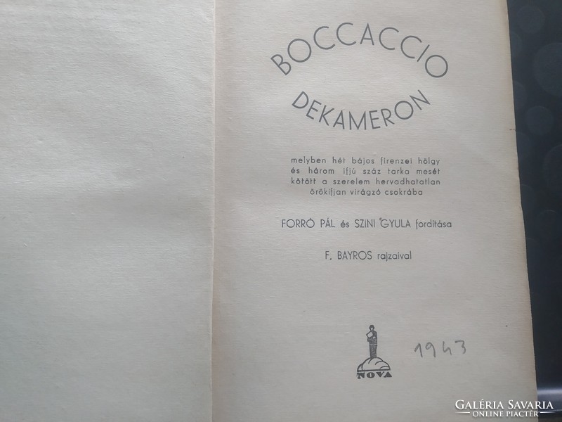 Boccaccio Dekameron Franz von Bayros rajzaival