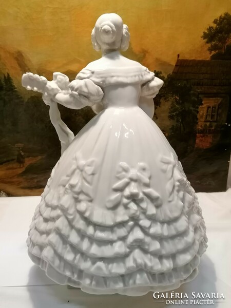 Ó Herendi porcelán Déryné szobor 36 cm, hibátlan