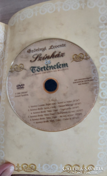 Szörényi Levente  Színház és Történelem - DVD-vel  2008.- zene, színház, könyv, lemez