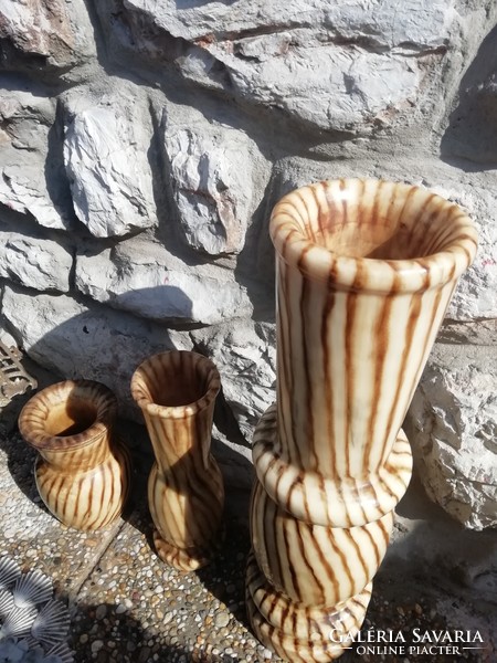 Retro bakelit váza garnitúra 65 cm magas, 38 cm, 25 cm hibátlan állapotban