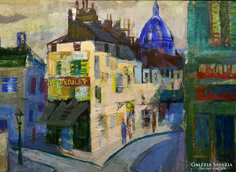 Tibor Kovács of Vásárhely (1924-1997) Paris Montmartre 1966