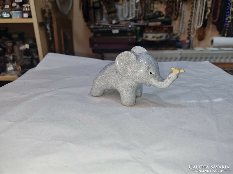 Old ceramic elephant figure