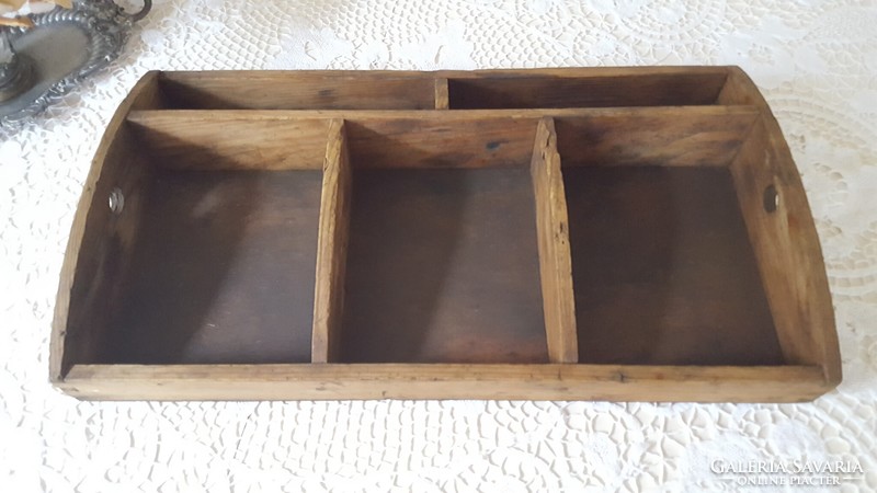 Antique, rustic wooden tool chest, tool chest