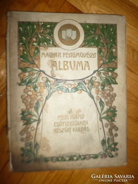 Antique book Hungarian painting art album