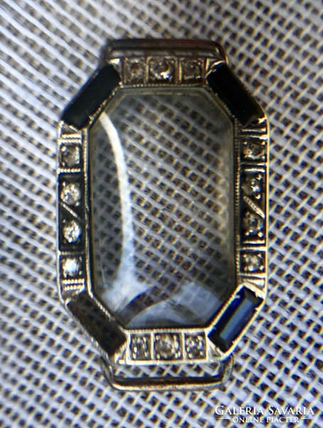 Antique white gold cocktail watch with glasses !!!