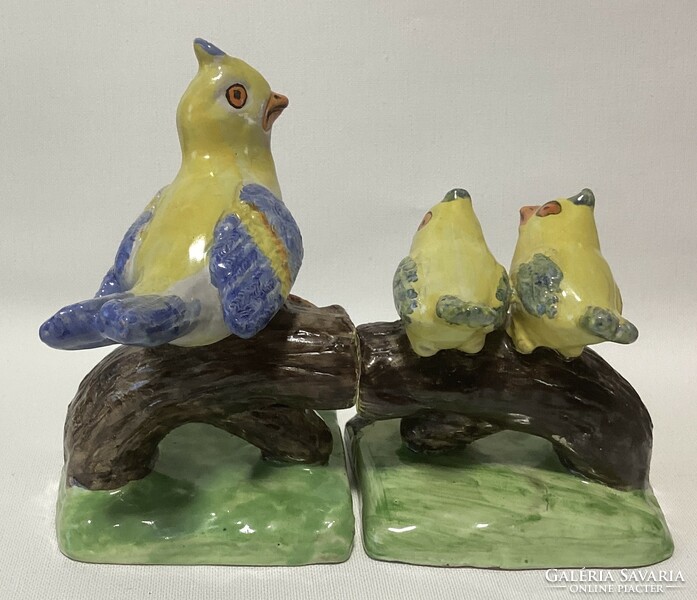 Rare ceramic birds in a pair