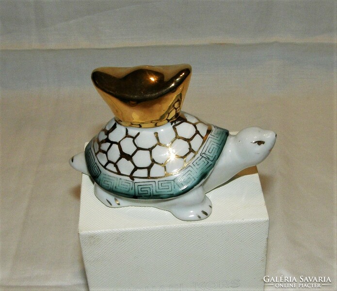 Turtle porcelain figure
