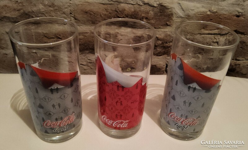 Retro pohár Coca-Cola 3db