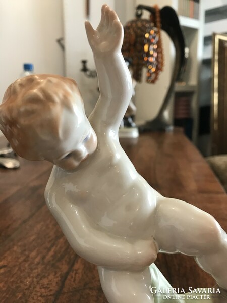 Herend porcelain peeing boy