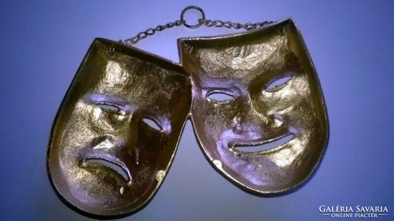 Metal mask, pair of masks - wall decoration