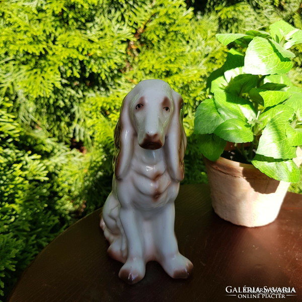 Raven house porcelain dog figurine