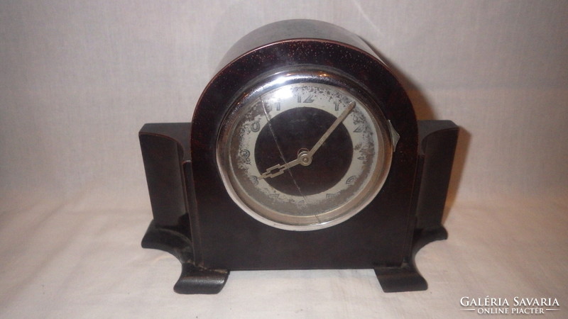 Antique table clock, works, interesting piece