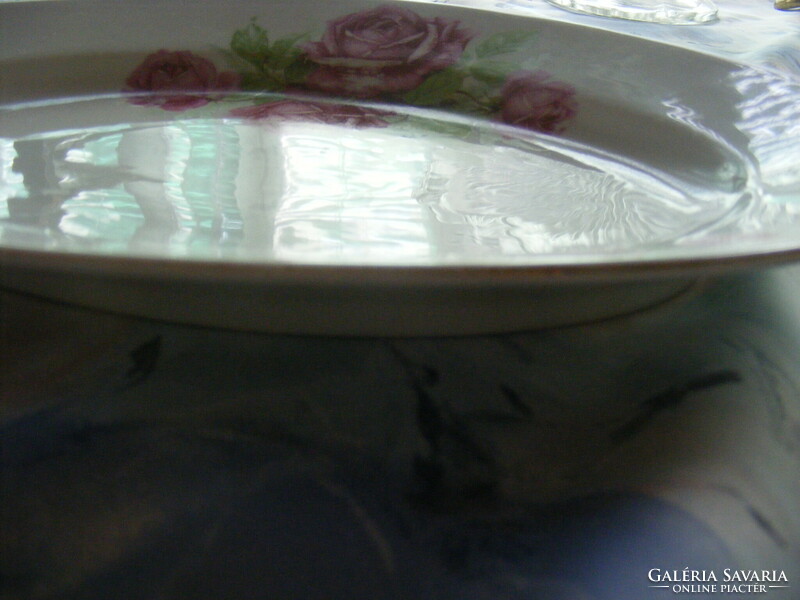 Zsolnay rosy oval tray