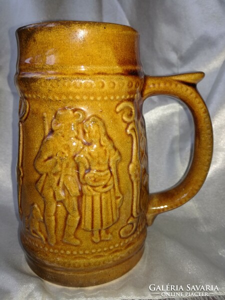 German hunting scene mug