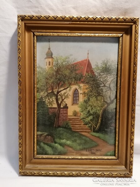 Imre Egyed 1976 church painting
