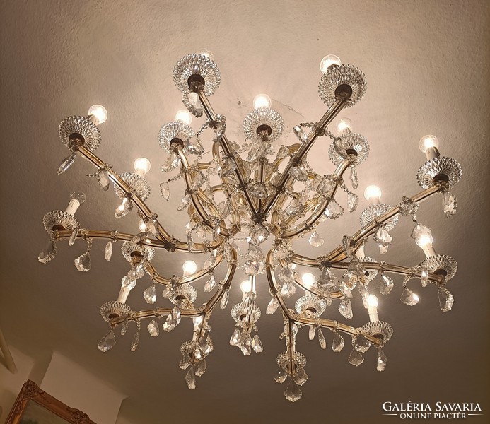 Extra large 20-light crystal chandelier!