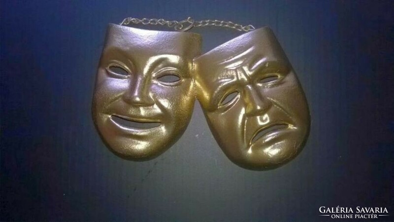 Metal mask, pair of masks - wall decoration