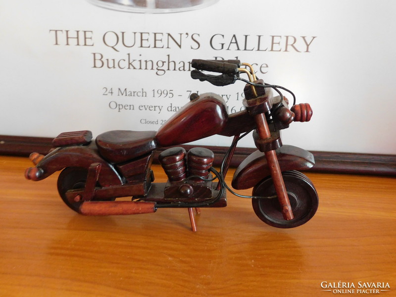 Wooden harley davidson engine