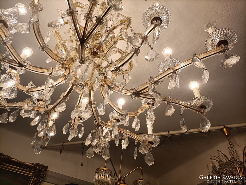 Extra large 20-light crystal chandelier!