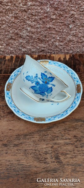 Herend porcelain cup + base (1)