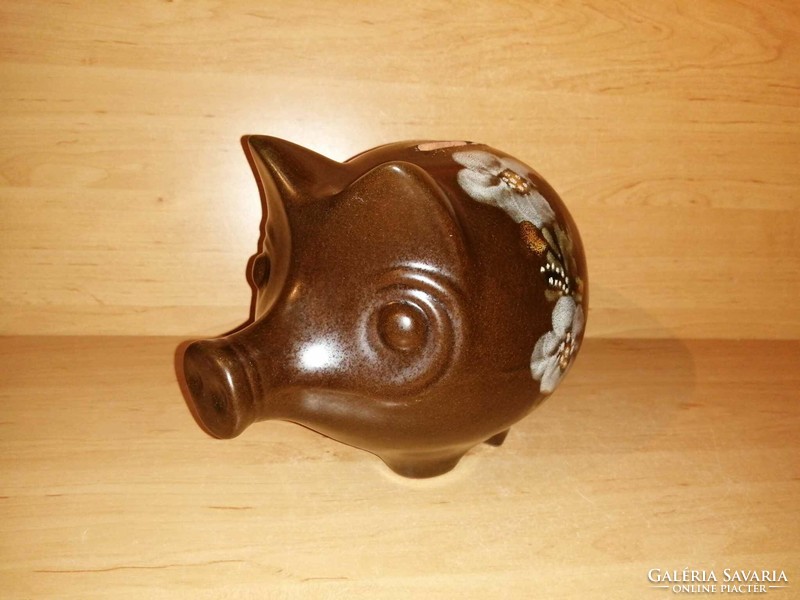 Városlőd glazed ceramic pig bush (34/d)