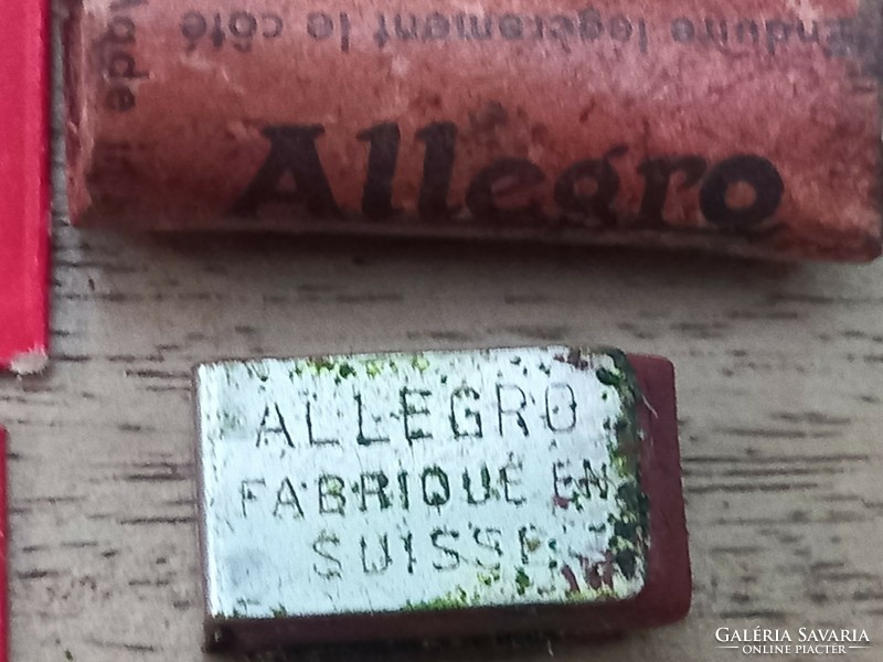"Allegro" antik, svájci borotvapenge élező készülek, Swing és Gilette retro pengével