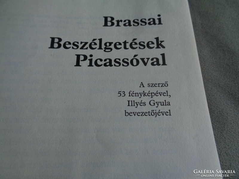 Brassai: Beszélgetések Picassóval