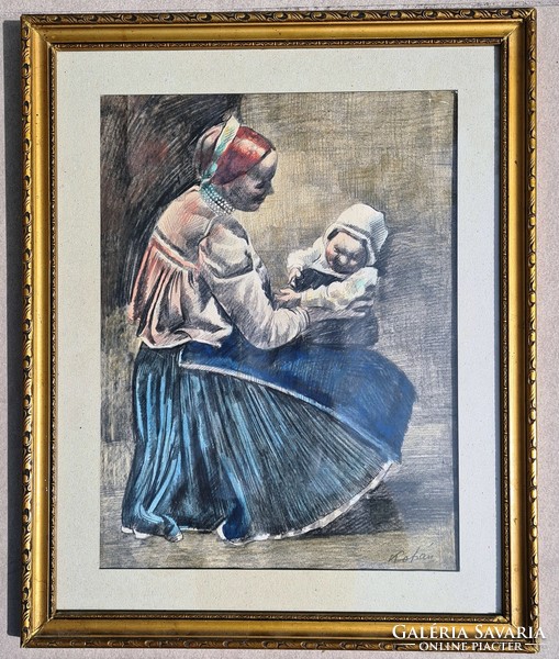 György Kohán -mother with child-