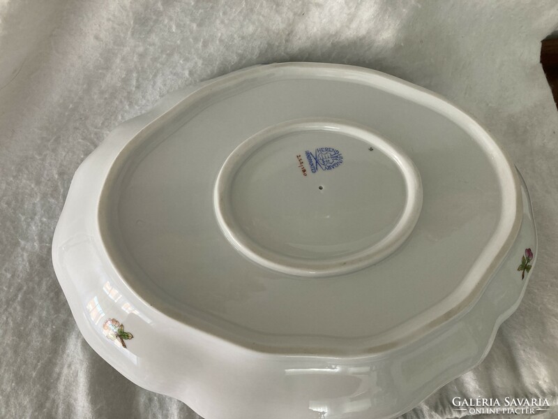 Herend porcelain sauce and gravy tray / Victoria pattern bowl, with bottom