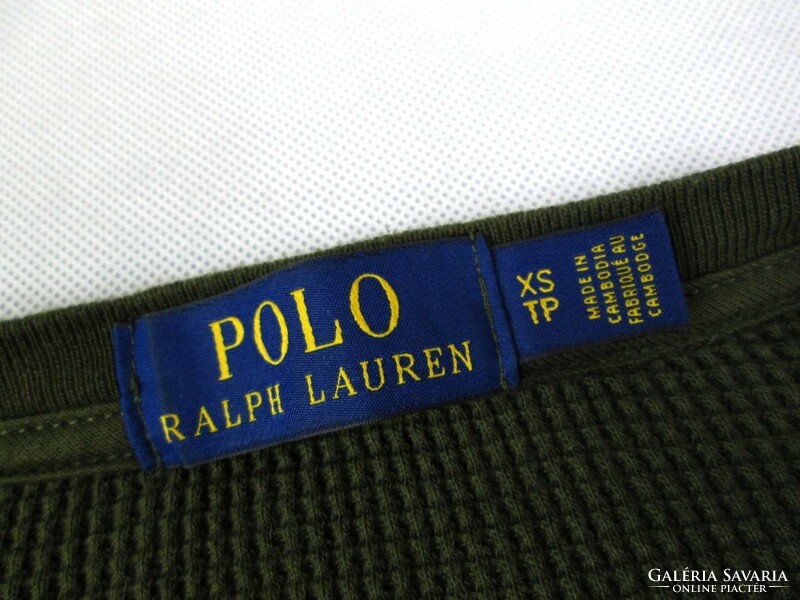 EREDETI RALPH LAUREN (FÉRFI XS - KAMASZ) HOSSZÚ UJJÚ RUGALMAS FELSŐ