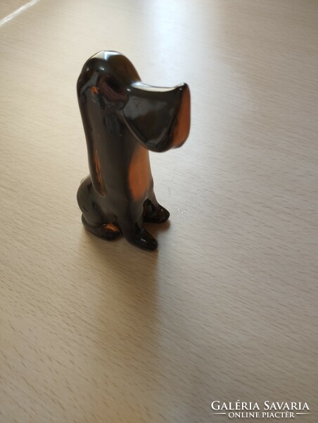 Bodrogkeresztúr retro ceramic dog figure
