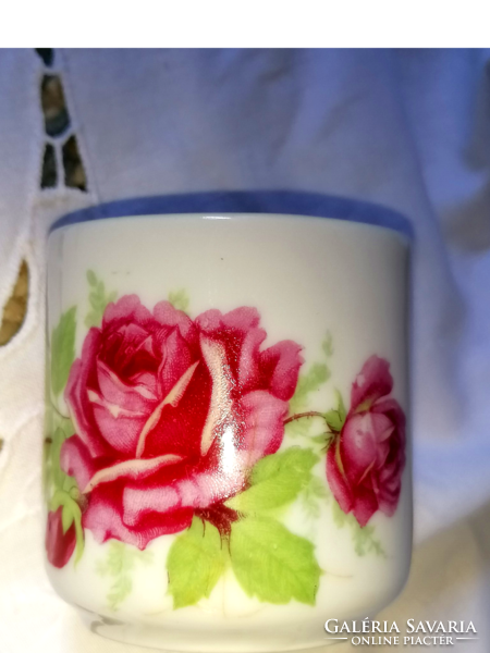 Zsolnay rózsás kávés csésze 17.