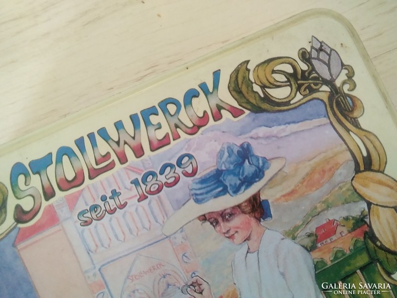 Stollwerck - desszertes bádog dobozka