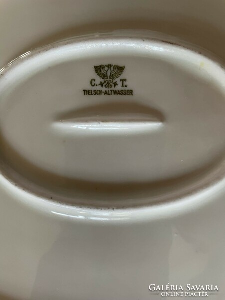 C.T tielsch - altwasser porcelain oval serving bowl
