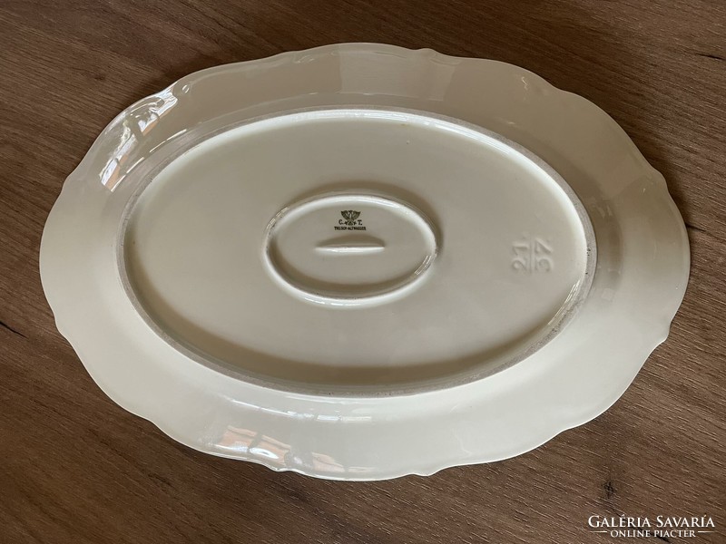 C.T Tielsch - Altwasser porcelán ovális kínáló tál