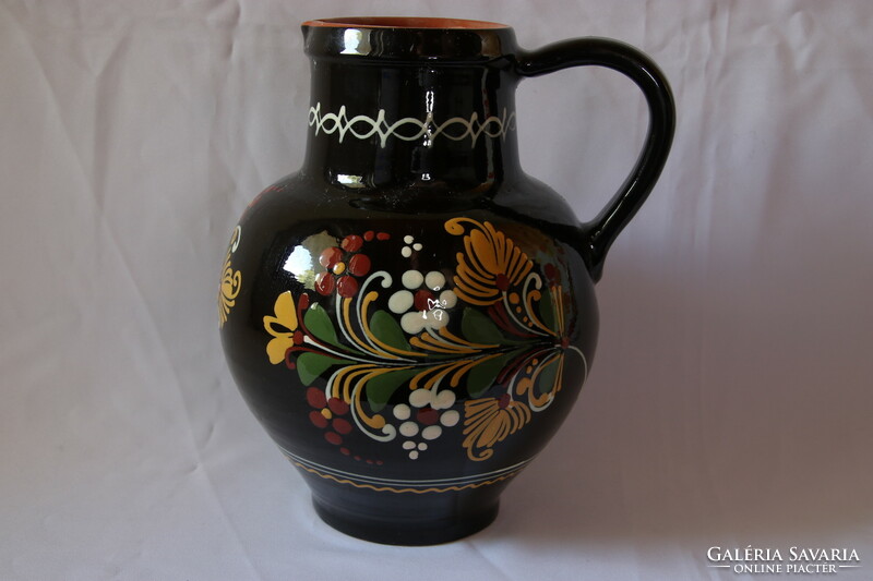 Large folk ceramic jug 25 cm