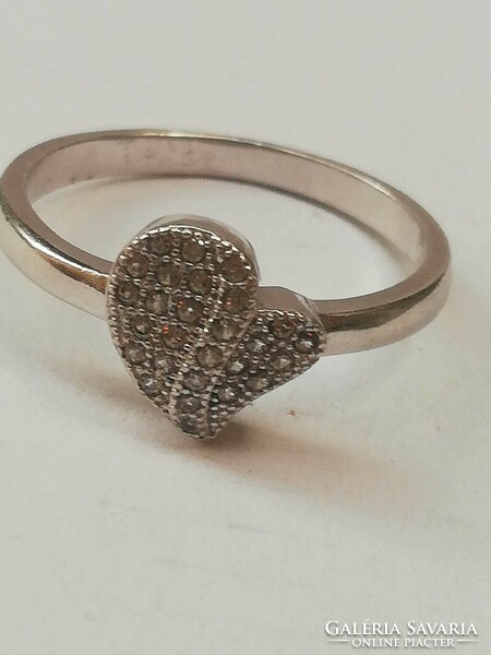 Szívecskés ezüst gyűrű