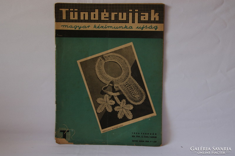 Fündérujjak Hungarian needlework newspaper 1936 February