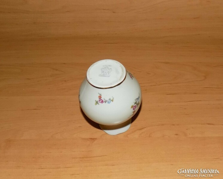Old aquincum porcelain vase 11 cm (28/d)