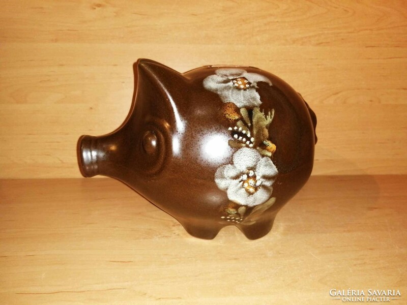 Városlőd glazed ceramic pig bush (34/d)