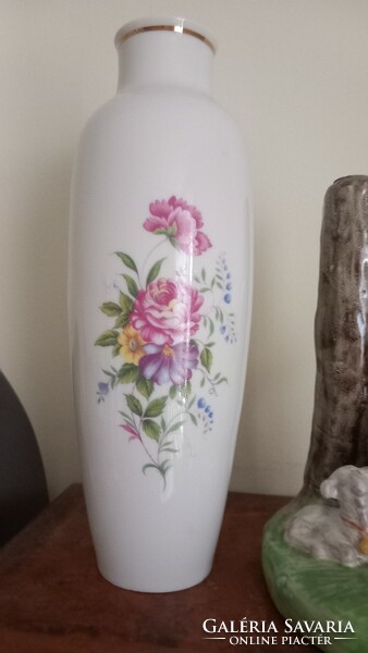 Hollóháza porcelain vase from the 80s
