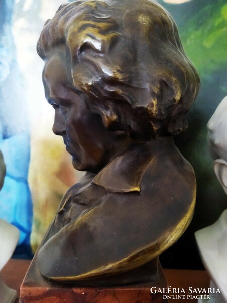 Beethoven bust bronze statue