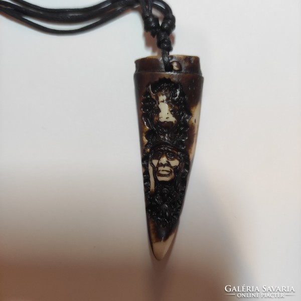 Wolf tooth Indian symbol necklace