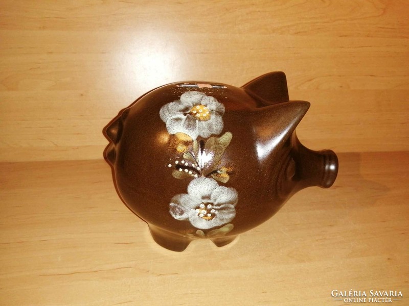 Városlőd glazed ceramic pig bush (34/d)