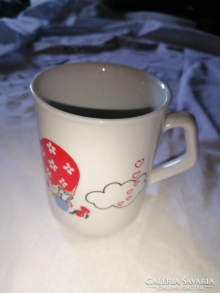 Zsolnay, rare little mice in love cup, mug 16.