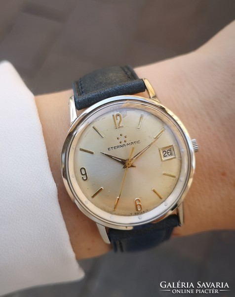 Eterna - matic automatic watch with steel case from 1961, 1422 ud movement