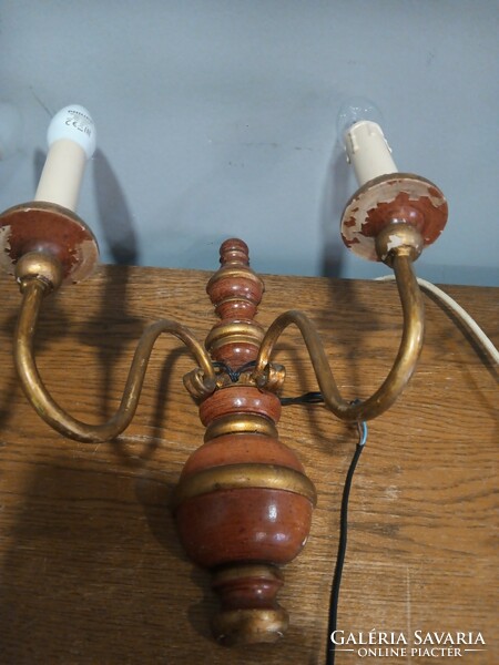 Antique vintage wooden wall arm 2 pcs. Negotiable.