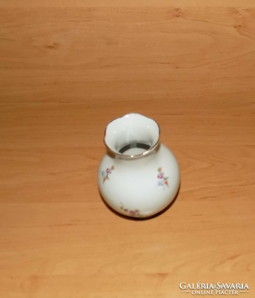 Old aquincum porcelain vase 11 cm (28/d)